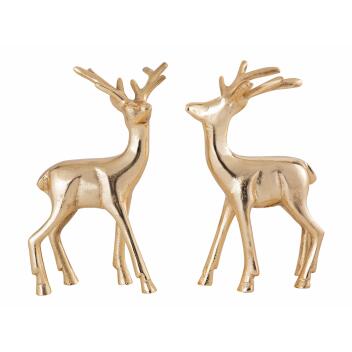 Deko Figur Hirsch 2er Set Tischdekoration Tierfigur...