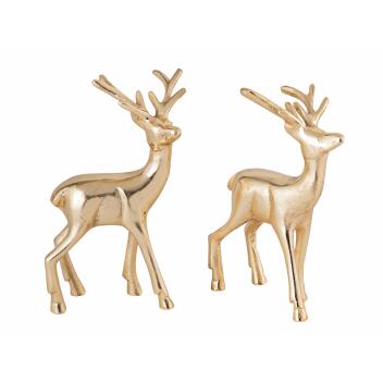 Deko Figur Hirsch 2er Set Tischdekoration Tierfigur...