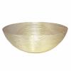 Deko Schale Obstschale Brotkorb rund ø 30 o. 40 cm in edler Drahtstruktur gold