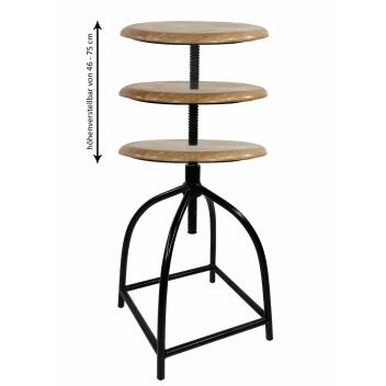 Drehhocker Set 2 Stück Barhocker Hocker Drehstuhl höhenverstellbar Metallgestell