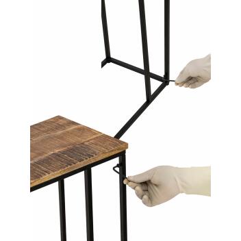 Beistelltisch Holz nachhaltig Sofatisch Laptoptisch C-Tisch Toronto