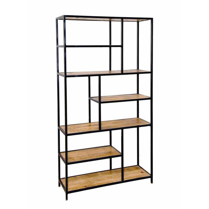 Bücherregal Stand Regal Bücherbord 100 x 193 x 36 cm Liverpool schwarz