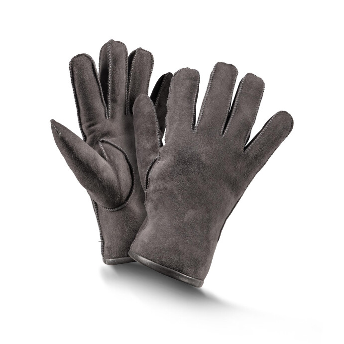 Fellhof Handschuhe Fingerhandschuhe Basic grau Gr 7