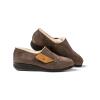 Fellhof Pantoffel Hausschuhe COMODA Herren dunkelbraun Gr. 41