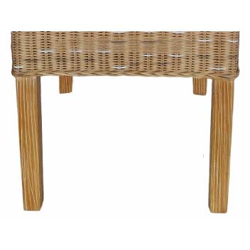 Esszimmer Stühle Set Rattanstühle Perth 4 Stück braun Korbstühle nachhaltig