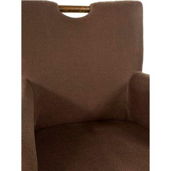 Esszimmer Stühle Set 4 Stück Rattan Bilbao Polstersessel prairie brown