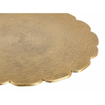 Beistelltisch Set 4-teilig Metall Dekotisch ø 35 cm rund Aluminium Gold