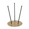 Beistelltisch Set 4-teilig Metall Dekotisch ø 35 cm rund Aluminium Gold