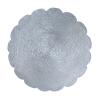 Beistelltisch Set 4-teilig Metall Dekotisch ø 35 cm rund Aluminium Silber