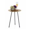 Beistelltisch Set Metall Dekotisch ø 35 cm Aluminium mit Struktur gold/silber