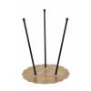 Beistelltisch Set Metall Dekotisch ø 35 cm Aluminium mit Struktur Gold
