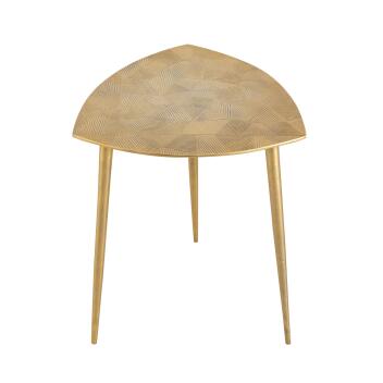 Beistelltisch Metall Dekotisch Alster 40cm dreieckig Aluminium gold