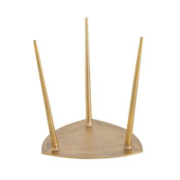 Beistelltisch Metall Dekotisch Alster 40cm dreieckig Aluminium gold