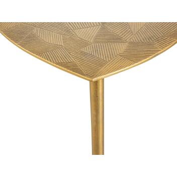 Beistelltisch Metall Dekotisch Alster 40cm dreieckig Aluminium gold
