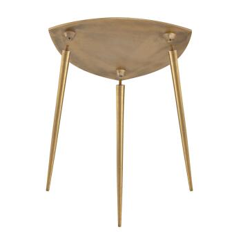 Beistelltisch Metall Dekotisch Alster 40cm dreieckig Aluminium gold