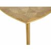 Beistelltisch Metall Dekotisch Alster 40cm dreieckig Aluminium gold