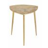 Beistelltisch Metall 4er Set Dekotisch 40cm dreieckig Aluminium gold