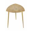 Beistelltisch Metall 4er Set Dekotisch 40cm dreieckig Aluminium gold