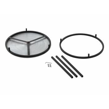 Couchtisch Set 2-teilig ø 55 Beistelltisch silber rund Wohnzimmer