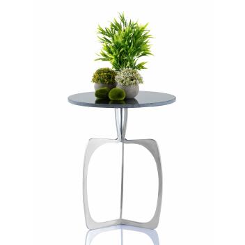 Beistelltisch Metall rund ø 45 cm Dekotisch Marmor...