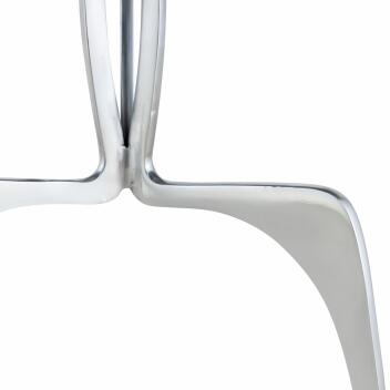 Beistelltisch Metall rund ø 45 cm Dekotisch Marmor Sohoo silber