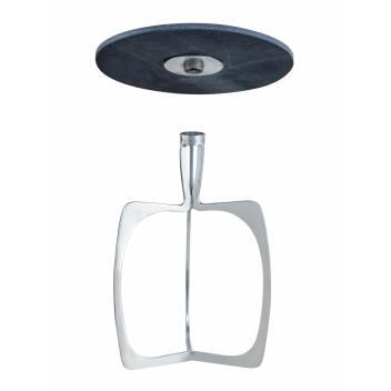 Beistelltisch Metall rund ø 45 cm Dekotisch Marmor Sohoo silber