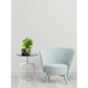 Beistelltisch Metall rund ø 45 cm Dekotisch Marmor Sohoo silber