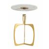 Beistelltisch Metall rund ø 45 cm Dekotisch Marmor Sohoo gold