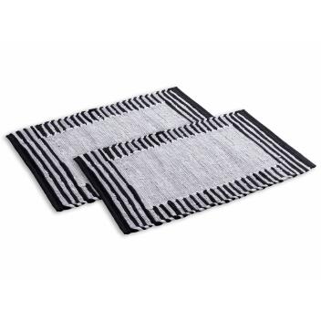 Badteppich Set 2 groß 100% Baumwolle Badematte Badvorleger Badezimmerteppich