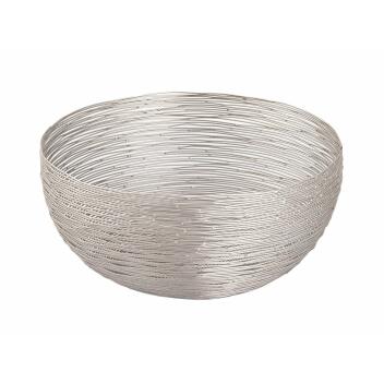 Obstschale ø 30 cm Brotkorb Obstkorb rund silber...