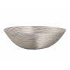 Obstschale Drahtstruktur Brotkorb Obstkorb Metall rund silber Ø 40 cm