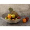 Obstschale Drahtstruktur Brotkorb Obstkorb Metall rund silber Ø 40 cm