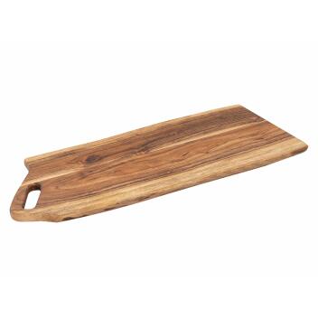 Servierbrett Dekotablett Viking Echtholz Vegan  60x23cm Dekobrett Akazie massiv