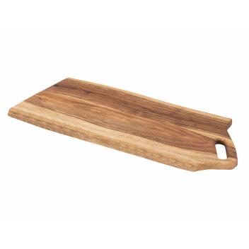 Servierbrett Dekotablett Viking Echtholz Vegan  60x23cm Dekobrett Akazie massiv