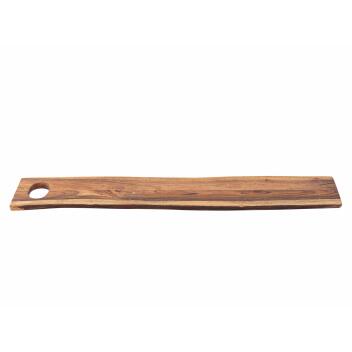 Holzbrett Servierbrett Dekotablett Thor 70x15cm Dekobrett Akazie massiv Vegan