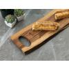 Holzbrett Servierbrett Dekotablett Thor 70x15cm Dekobrett Akazie massiv Vegan