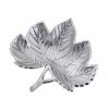 Dekoschale Schale Aluminium Leaf gold o. silber Blattschale