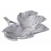 Dekoschale Schale Aluminium Leaf gold o. silber Blattschale