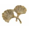 Dekoschale Schale Aluminium Ginkgo 2 Blatt gold o. silber Blattschale