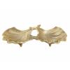 Dekoschale Schale Aluminium Ginkgo 2 Blatt gold o. silber Blattschale