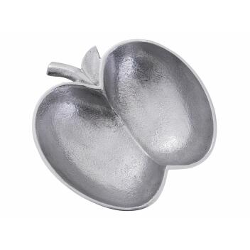 Dekoschale Dekoration Massiv chic Apfel Schale Apple gold o. silber Aluminium