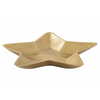Dekoschalen 2er Set Starlight gold o. silber Weihnachtsdeko Aluminium Stern