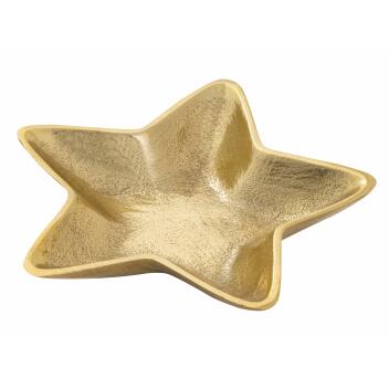 Dekoschalen 2er Set Starlight gold o. silber Weihnachtsdeko Aluminium Stern