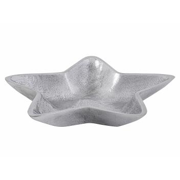 Dekoschalen 2er Set Starlight gold o. silber Weihnachtsdeko Aluminium Stern