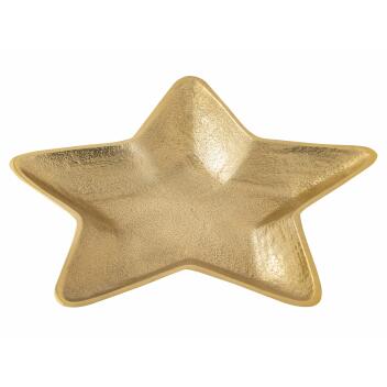 Dekoschalen 2er Set Starlight gold o. silber Weihnachtsdeko Aluminium Stern