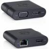 Dell DA200 - Externer Videoadapter - USB Type-C D-Sub, HDMI 470-ABRY