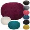 Pouf PREMIUM ø45cm Sitzhocker Strickpouf Innen Terrasse Pool Garten vegan