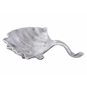 Dekoschale Schale Aluminium Ginkgo groß gold o. silber Blattschale
