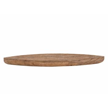 Dekoschale Holzschale Boot schiffförmig Mangoholz massiv B40xH3xT14cm