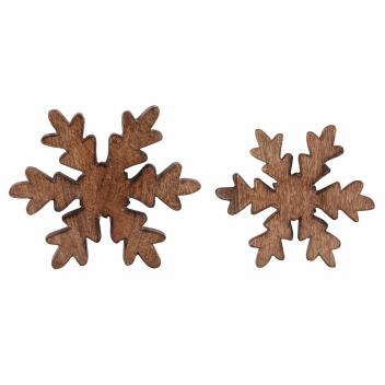 Schneeflocke Set Dekofigur 18x18cm Weihnachtsdekoration Baumbehang Christbaum